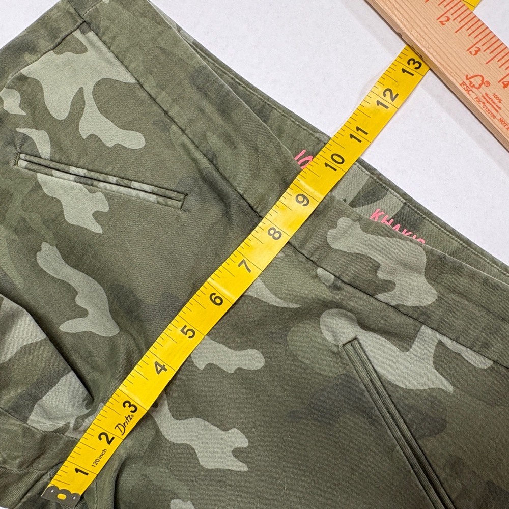 GAP Khakis Women‎ 10 Green Camo Super Skinny Ankle Zip Camouflage Pants - Picture 7 of 11